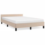 Maison Chic Posteljni okvir - Dvoposteljna postelja - Zakonska postelja brez vzmetnice kapučino 120x190 cm umetno usnje-J12118, (21759408) | Shoptok.si