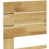  Okvir kreveta uzglavljem bez madraca 80x200 cm puno drvo hrast | shoptok.hr