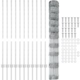  Posts za ograde 22 kom U-Kanal 120 cm Pocinčani čelik | shoptok.hr