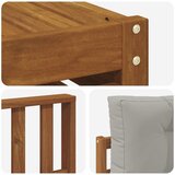  Set vanjskih sofa 8 kom. Prirodna i svijetlo siva | shoptok.hr