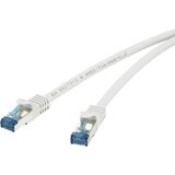 Renkforce RF-4145298 RJ45 omrežni kabel\, Patch kabel CAT 6a S/FTP 20.00 m siva z zaščitnim zapornim zatičem\, ognjevaren 1 kos, (20418242) | Shoptok.si