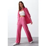 Trendyol Fuchsia Woven Two Piece Set