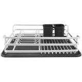 Orion Crno-bijeli metalni ocjeđivač za posuđe 43x32 cm Deluxe – | shoptok.hr