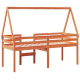 Visoki krevet s krovom voštano smeđi 90x190 cm masivna borovina | Eponuda.com