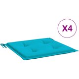 vidaXL Blazine za vrtne stole 4 kosi turkizne 50x50x4 cm tkanina, (20657509) | Shoptok.si