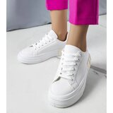 Gemre White-beige sneakers decorated with the inscription Nora | shoptok.hr