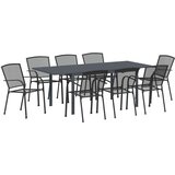  Vrtni set za objed 9 pcs Antracit Čelik | shoptok.hr