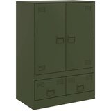Maison Chic Komoda - Predalnik olivno zelena 67x39x95 cm jeklo, (21715964) | Shoptok.si