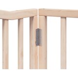  Vrata za pse s vratašcima 12 panela sklopiva 960 cm drvo topole Smeđa 80 x 60 x 2 cm | shoptok.hr