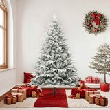  Umjetno božićno drvce sa snijegom zeleno 180 cm PVC i PE | shoptok.hr