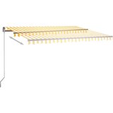  Automatska tenda sa senzorom LED 450x350 cm žuto-bijela | shoptok.hr
