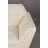 Dutchbone Kremno bela sedežna garnitura iz tkanine bouclé 150 cm Kate – | Shoptok.si