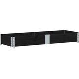  Vrtna sadilica crna 150x50 cm od masivne borovine | shoptok.hr