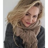 Pri Scarf Thick scarf tassels single color warm soft 200x70 cm | Shoptok.si