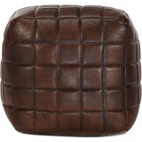  Tabure tamnosmeđi 40 x 40 x 40 cm od prave kozje kože | Eponuda.com