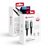 forcell kabal (kabl) F-ENERGY C256 USB A na Type C QC3.0 3A 66W 1,2 m crni | ePonuda.com