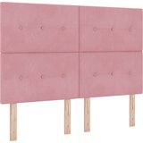 vidaXL Postelja z vzmetnico Roza 160x200 cm Žamet, (22053007) | Shoptok.si