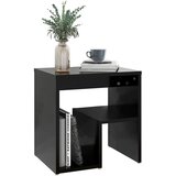  Noćni ormarići 2 kom crni 40 x 30 x 40 cm od konstruiranog drva | shoptok.hr