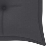  Složiva vrtna klupa s jastukom 159 cm od masovne tikovine Antracitno siva 150 cm | shoptok.hr