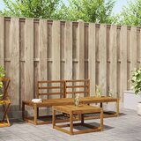  Set vanjskih sofa 3 pcs Prirodna Čvrsto drvo akacije | shoptok.hr