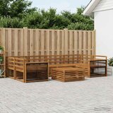 Set vanjskih sofa 7 kom. Prirodna Čvrsto drvo akacije | shoptok.hr