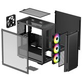 DeepCool Ohišje - CG560 (črno, z okencem, ventilator 3x12 cm, Mini-ITX / Mico-ATX / ATX / E-ATX, 2xUSB3.0) | Shoptok.si