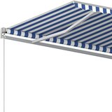  Ročno zložljiva tenda 600x350 cm modra in bela - - modra - 46.94 - 600 x 350 cm - 2025- | Shoptok.si
