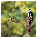 WALLXPERT decorative object figura bird on the branch 06 brown u