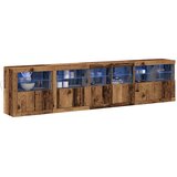  LED komoda Staro drvo 283 x 37 x 67 cm Konstruirano drvo | shoptok.hr