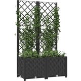  Cvetlično korito z oporno mrežo črno 80x40x136 cm PP, (20748478) | Shoptok.si