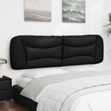  Jastuk za uzglavlje Hvar crni 183 cm od umjetne kože | shoptok.hr