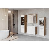 P & B kopalnica madrit, bela, barva hrasta, led, 5-Delno | Shoptok.si