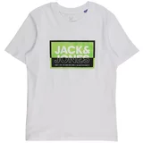 Jack & Jones Majica 'JCOLOGAN' jabuka / crna / bijela