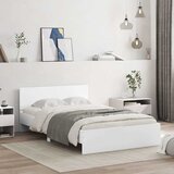  Okvir kreveta s uzglavljem i LED bijeli 120 x 200 cm | shoptok.hr