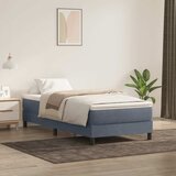 Box spring krevet bez madracem tamnosivi 80 x 220 cm baršunasti | shoptok.hr