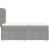 vidaXL Krevet s oprugama i madracem svjetlosivi 100x200 cm od tkanine | shoptok.hr