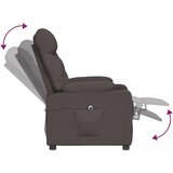  Električni naslonjač od tkanine tamnosmeđi | shoptok.hr