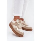 Boto Women's Platform Sneakers with Sheepskin Beige Frelina | Shoptok.si