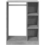  Ormar siva boja betona 77x48x102 cm od konstruiranog drva | Eponuda.com