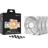 Ventilator LIGHT WINGS LX High Speed (BL125) RGB 120mm 4-pin PWM 3x beli, (5000309749)