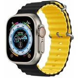 Narukvica Silikonska Sport6 za Apple Watch 38/40/42mm crno-zuta