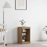  Sideboard s LED svjetlima u umjetničkom hrastu 41x37x67 cm | shoptok.hr