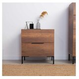 Hanah home noćni ormarić Kmd-1720-Oo-1, 55x59x44 cm, Orah | Eponuda.ba