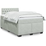 vidaXL spring krevet s madracem svjetlosivi 120x200 cm baršunasti | shoptok.hr