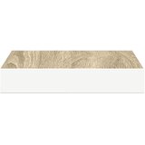  Plutajuća zidna polica boja hrasta i bijela 23x23,5x3,8 cm MDF | Eponuda.ba