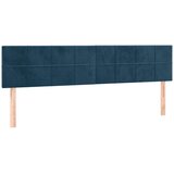  Uzglavlja tamnoplava 160x5x78/88 cm baršunasta | shoptok.hr