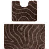 RugsX Preproge Dvodelni kopalniški set preproga SUPREME WAVES, v 60x100 cm Kostanjeva | Shoptok.si