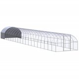 vidaXL Zunanji kokošnjak 3x20x2 m pocinkano jeklo - - Srebrna - 141.4 - 3 x 20 x 2 m - | Shoptok.si