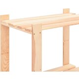  Stalak za pohranu s 3 razine 80x38x90 cm od borovine 150 kg | shoptok.hr