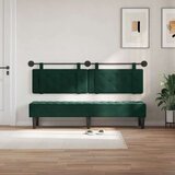  Držeće uzglavlje Zidne Tamnozelena 190 x 55 x 5 cm Baršun - Tamnozelena 180 cm bez LED | shoptok.hr